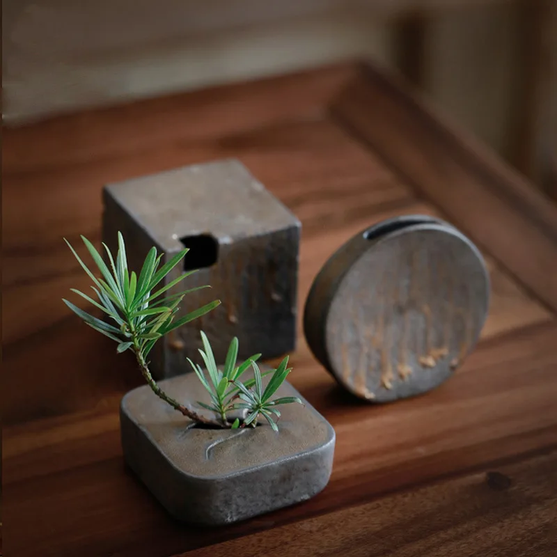 한국 스타일 추상 꽃꽂이 도자기 화병 의식 장식 꽃꽂이 - Ikebana Vase Kenzan 리뷰 및 가격