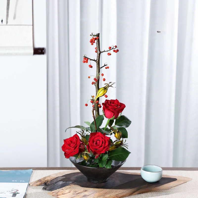 일본 개구리 꽃병 세라믹 부케 꽃꽂이 그릇 장치, 켄잔 - Ikebana Vase Kenzan 리뷰 및 가격