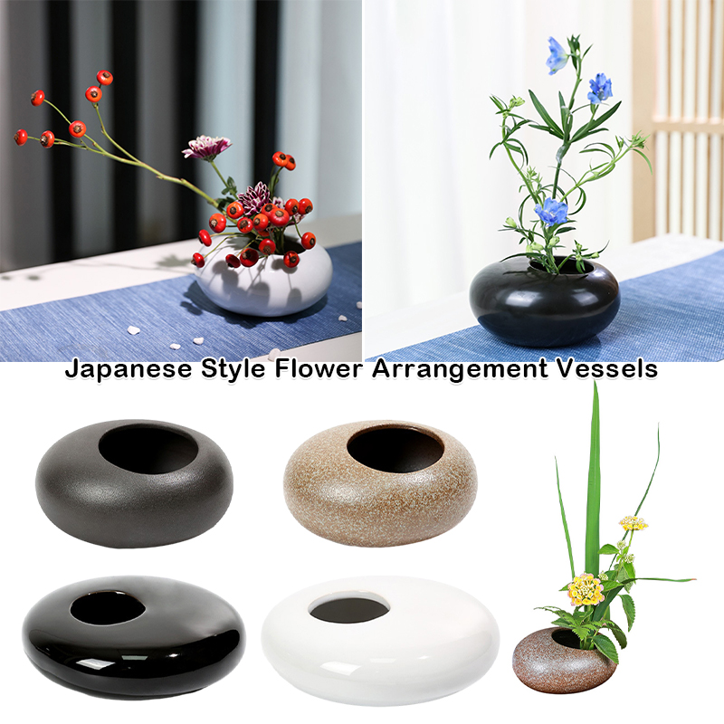 일본 스타일 꽃꽂이 꽃병, 꽃꽂이 꽃병, 꽃꽂이 고정  - Ikebana Vase Kenzan 리뷰 및 가격