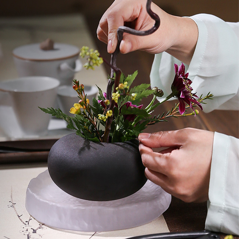 일본 스타일 꽃꽂이 꽃병, 꽃꽂이 꽃병, 꽃꽂이 고정  - Ikebana Vase Kenzan 리뷰 및 가격