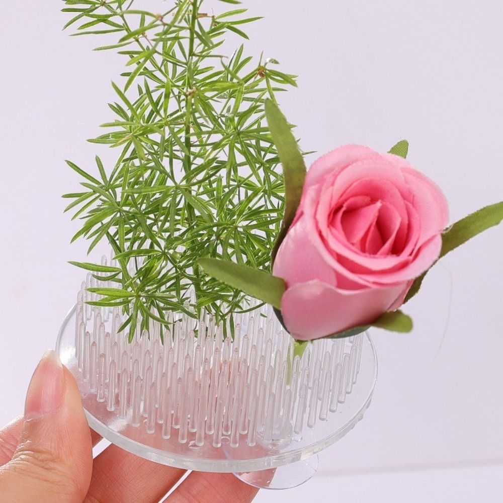 1/3Pcs 투명한 꽃꽂이 줄기 홀더 원형 DIY 배열 - Ikebana Vase Kenzan 리뷰 및 가격